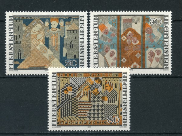 1979 - LOTTO/23530 - LIECHTESTEIN  - NATALE ARAZZI 3v. - NUOVI