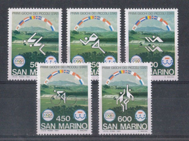 1985 - LOTTO/8052 - SAN MARINO - GIOCHI DEI PICCOLI STATI - NUOVI