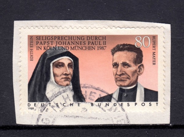 1988 - GERMANIA FEDERALE - BEATIFICAZIONE E. STEIN- R.MAYER - USATO - LOTTO/31325U