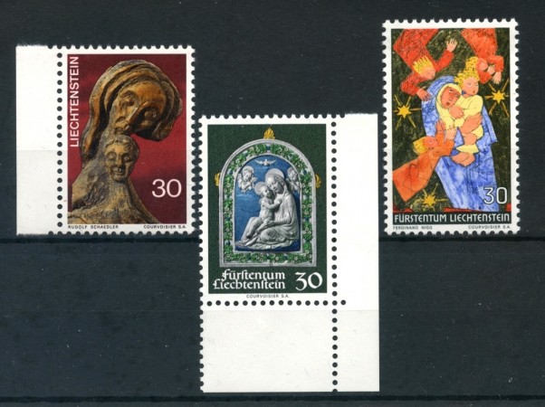 1970/1972 - LIECHTENSTEIN - NATALE 3v. - NUOVI - LOTTO/26456