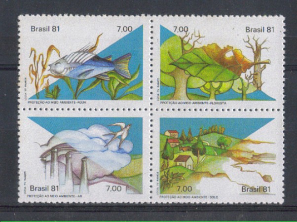 1981 - LBF/2116 - BRASILE - PROTEZIONE NATURA 4v.