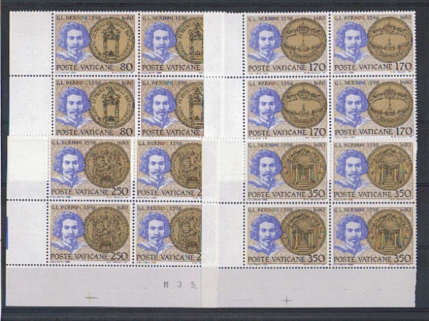 1980 - LOTTO/5824Q - VATICANO - G.LORENZO BERNINI QUARTINE