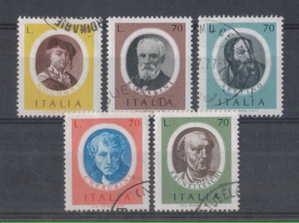 1977 - LOTTO/6663U - REPUBBLICA - ILLUSTRI - 5° SERIE - USATI