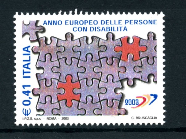 2003  - REPUBBLICA - ANNO DELLA DISABILITA' - NUOVO - LOTTO/25538