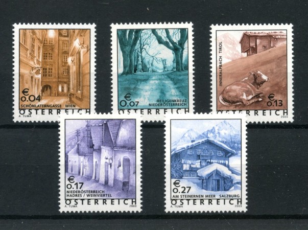 2003 - AUSTRIA - LOTTO/41959 - VACANZE  IN AUSTRIA 5v. - NUOVI