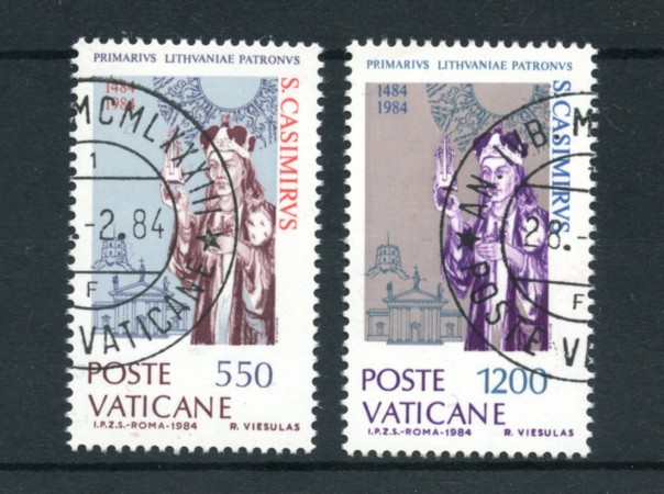 1984  - LOTTO/17548 - VATICANO - SAN CASIMIRO 2v. USATI