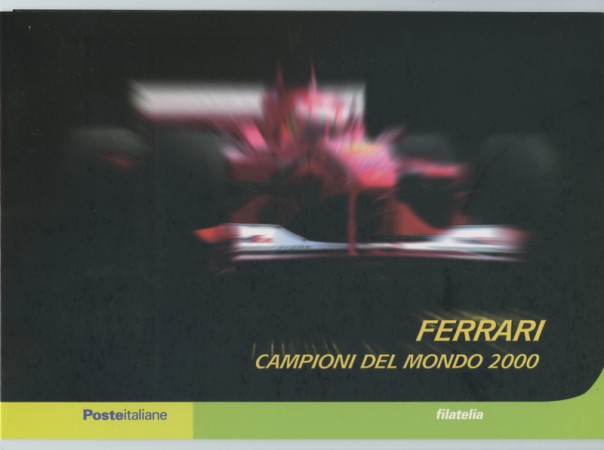2001 - LOTTO/24304 - REPUBBLICA - FERRARI CAMPIONE DEL MONDO - FOLDER POSTE