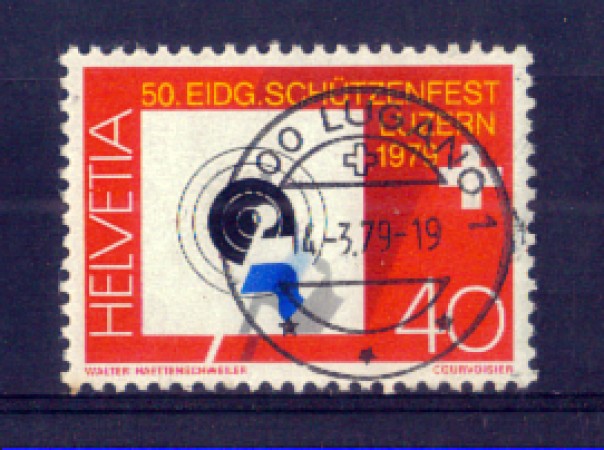 1979 - LOTTO/SVI1077U - SVIZZERA - 40c. TIRO A SEGNO - USATO