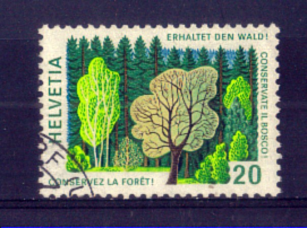 1976 - LOTTO/SVI999U - SVIZZERA - 20c. CONVENZIONE FORESTALE - USATO