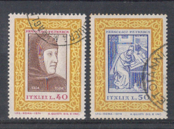 1974 - LOTTO/6604U - REPUBBLICA - F. PETRARCA - USATI