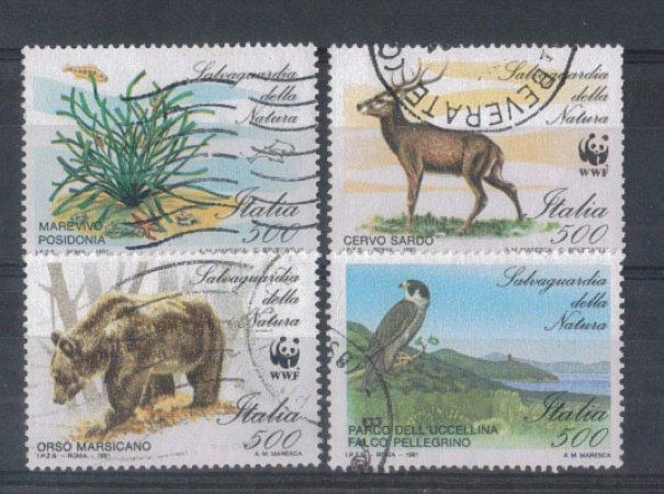 1991 - LOTTO/6972U - REPUBBLICA - SALV. NATURA - USATI