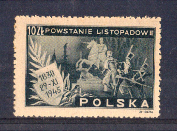 1945 - LBF/2674 - POLONIA - 10 Zl. ANNIV. INSURREZIONE - NUOVO