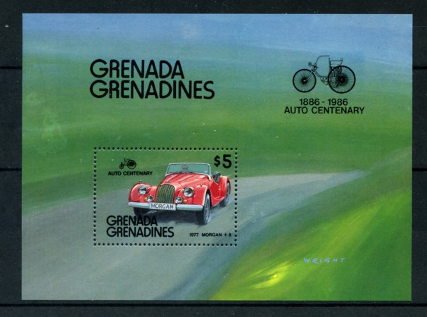 1986 - GRENADA GRENADINES - LOTTO/20160 - CENTENARIO AUTO - FOGLIETTO