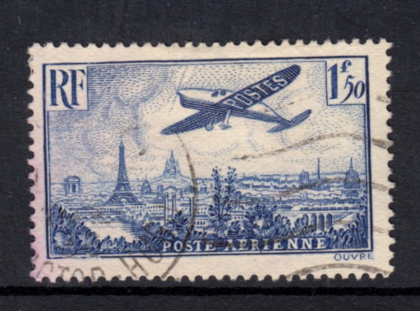 1936 - LOTTO/15439 - FRANCIA - 1,50 FRANCHI POSTA AEREA - USATO