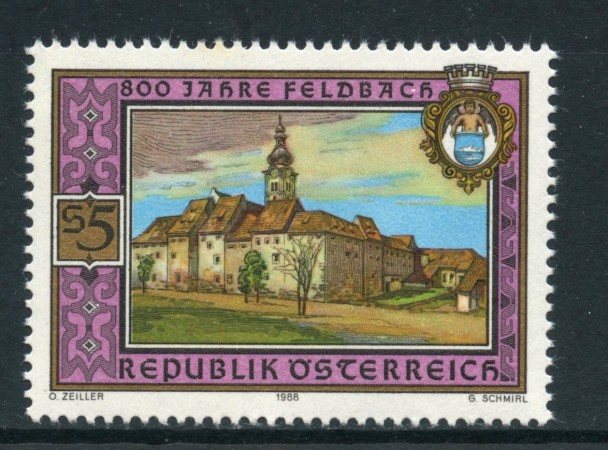1988 - AUSTRIA - ANNIVERSARIO DI FELDBACH - NUOVO - LOTTO/28061