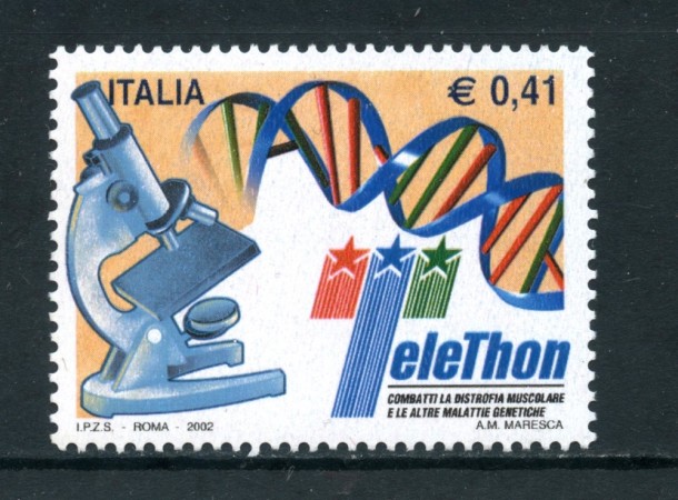 2002 - REPUBBLICA - TELETHON 2002 - NUOVO - LOTTO/25626