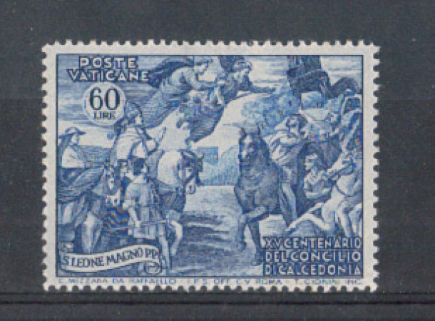 1951 - LOTTO/3235B - VATICANO - 60 LIRE CONCILIO DI CALCEDONIA LING.