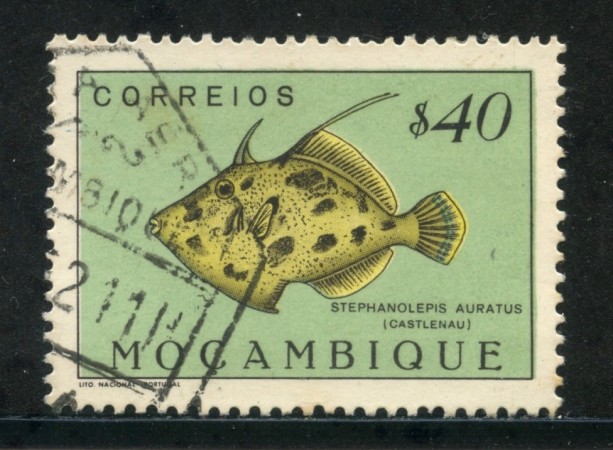 1951 - MOZAMBICO - 40c. PESCI - USATO - LOTTO/29041