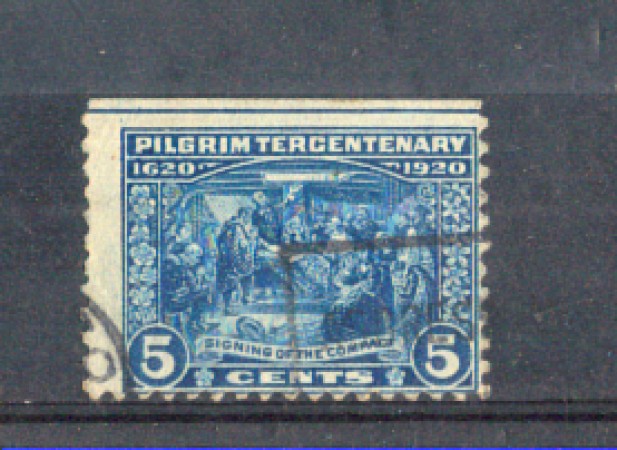 1920 - LOTTO/USA369UV - STATI UNITI -  5c. MAYFLOWER  - USATO
