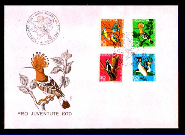 1970 - LOTTO/SVI871FDC - SVIZZERA - PRO JUVENTUTE 4v. - BUSTA FDC