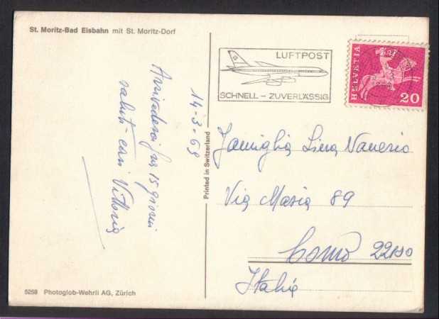SVIZZERA - 1969 - LBF/3323 - LUFTPOST SCHNELL ZUVERLASSING