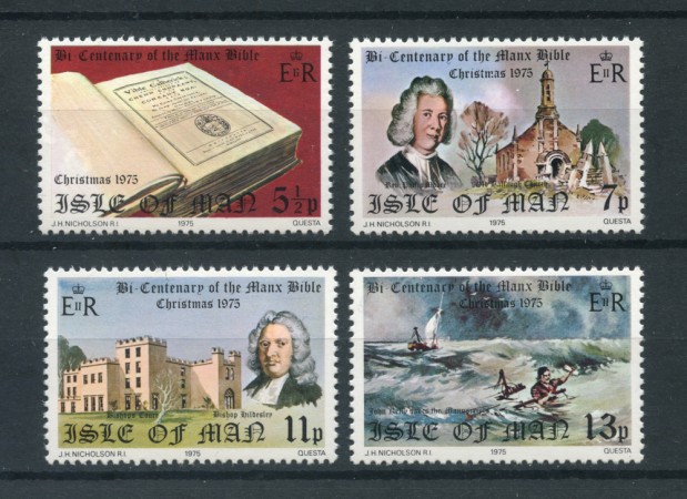 1975 - LOTTO/22903 - ISOLA DI MAN - BIBBIA E NATALE 4v. NUOVI
