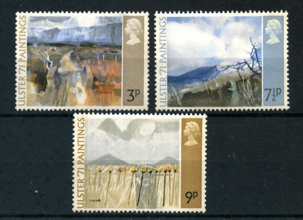 1971 - GRAN BRETAGNA - QUADRI IRLANDESI 3v. - NUOVI - LOTTO/26324