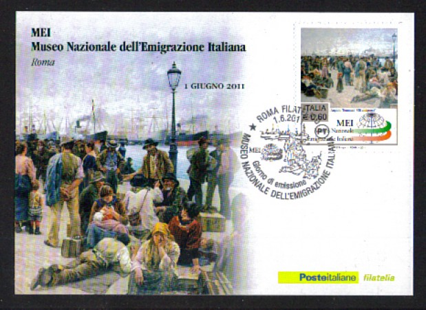 2011 - LOTTO/10120ZM - REPUBBLICA - EMIGRAZIONE ITALIANA CARTOLINA MAXIMUM
