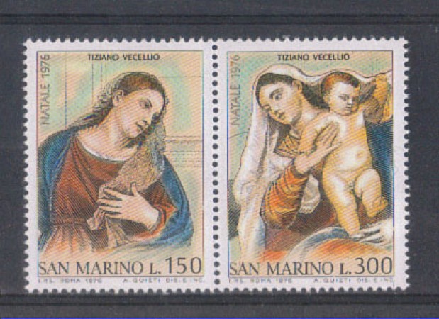 1976 - LOTTO/7972 - SAN MARINO - NATALE 2v. - NUOVI