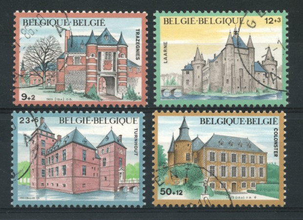 1985 - LOTTO/16829 - BELGIO - CASTELLI SOLIDARIETA' 4v. - USATI