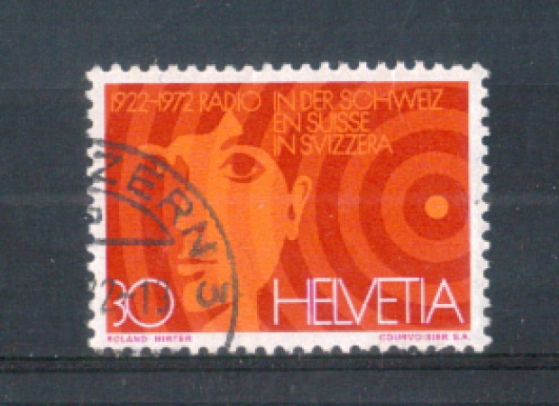 1972 - LOTTO/SVI897U - SVIZZERA - 30c. RADIO SVIZZERA - USATO