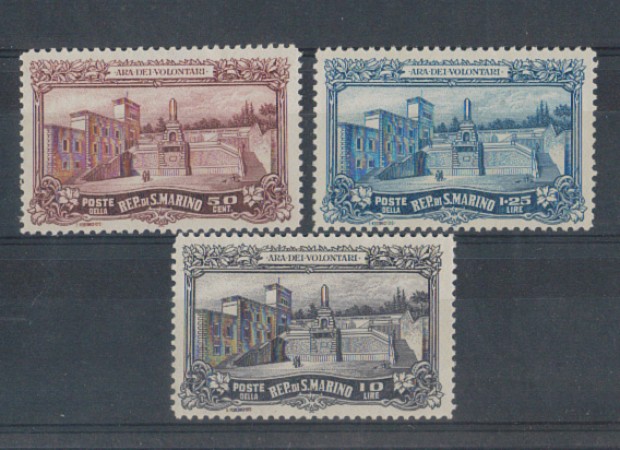 1927 - LOTTO/5650 - S.MARINO - ARA DEI VOLONTARI 3v.