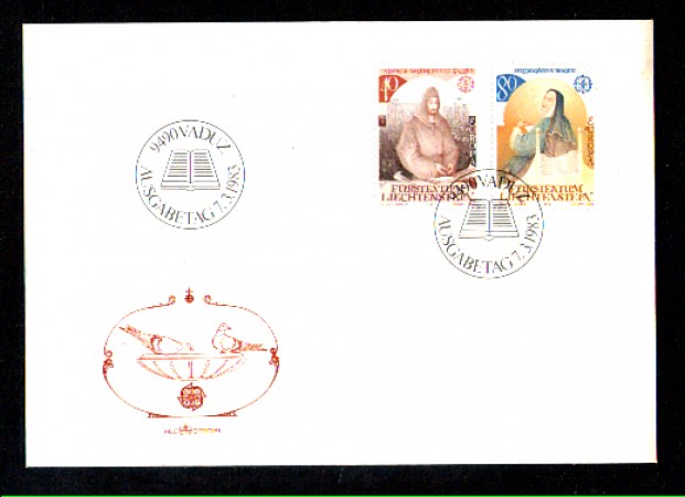 1983 - LOTTO/LIE758FDC - LIECHTENSTEIN - EUROPA  - BUSTA FDC