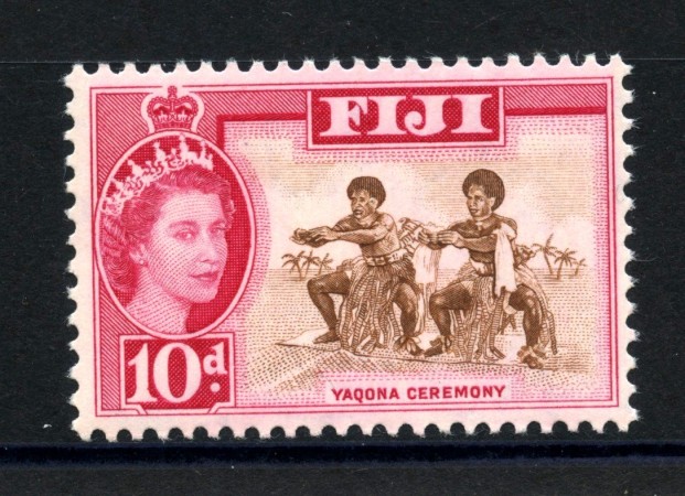 1961/67 - ISOLE FIJI - LOTTO/38894 -10 d. POSTA ORDINARIA DANZE  - NUOVO