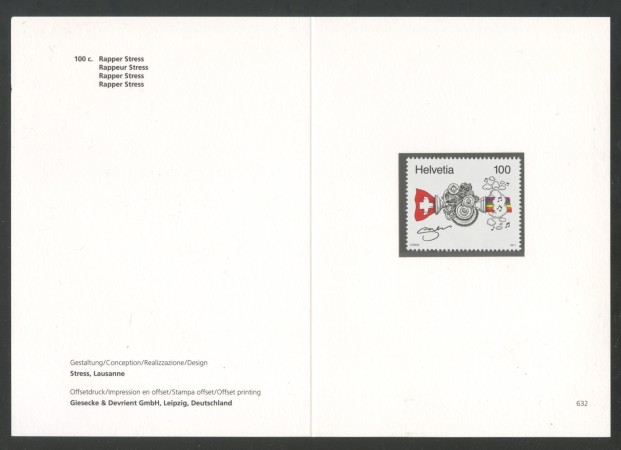 2011 - SVIZZERA - LOTTO/37792F - IL MIO FRANCOBOLLO - NUOVO - FOLDER