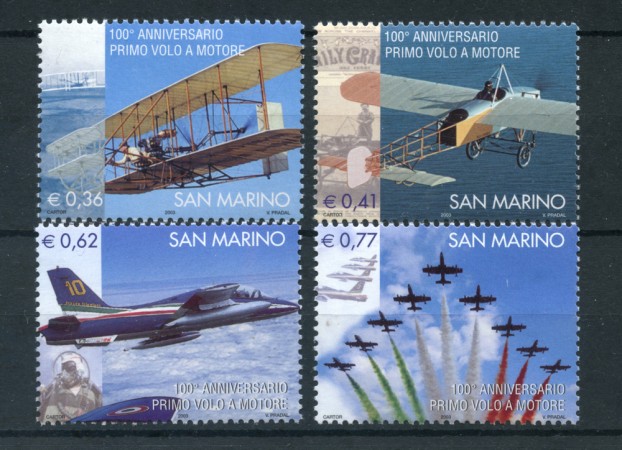 2003 - LOTTO/23335 - SAN MARINO - CENTENARIO PRIMO VOLO 4v. - NUOVI