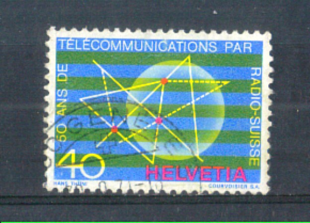 1971 - LOTTO/SVI885U - SVIZZERA - 50° RADIO SVIZZERA - USATO