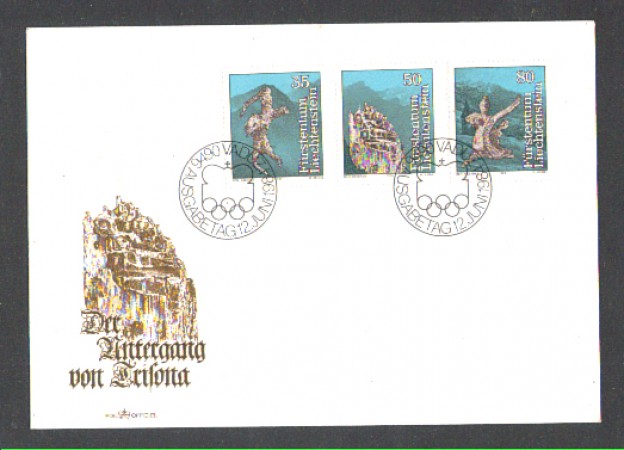 1984 - LOTTO/LIE786FDC - LIECHTENSTEIN - LA CADUTA DI TRISONA - BUSTA FDC