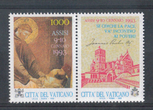 1993 - LOTTO/5776 - VATICANO - ASSISI INCONTRO PER LA PACE 1v. - NUOVO