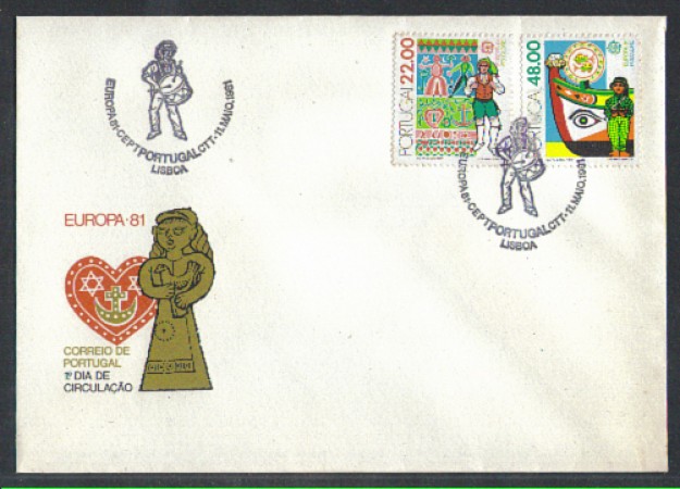 1981 - LOTTO/POR1509FD - PORTOGALLO - EUROPA 2v. - FDC