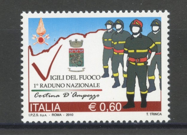 2010 - REPUBBLICA - RADUNO VIGILI DEL FUOCO - NUOVO - LOTTO/37236