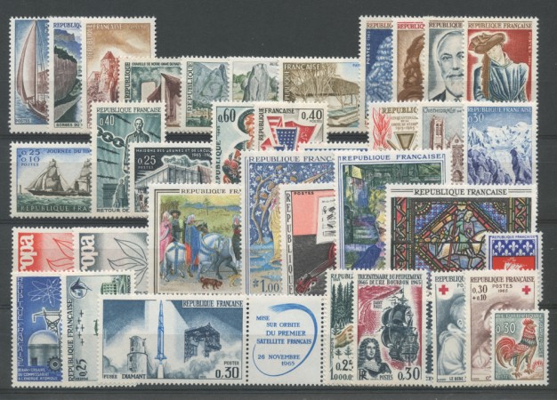 1965 - LOTTO/22600 - FRANCIA ANNATA COMPLETA  37 v.  NUOVI