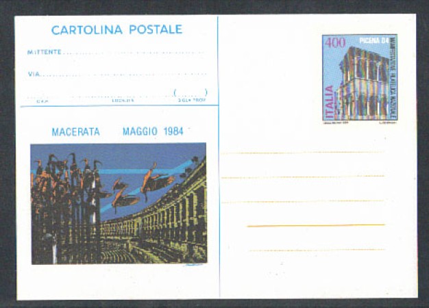 1984 - REPUBBLICA - LOTTO/2283 - PICENA 84 - NUOVA