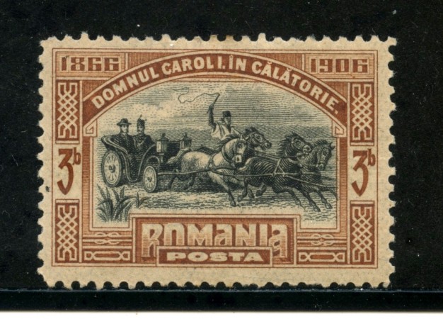 1906 - ROMANIA - 3b. BRUNO ROSSO 40° DEL GOVERNO - LING. - LOTTO/29183