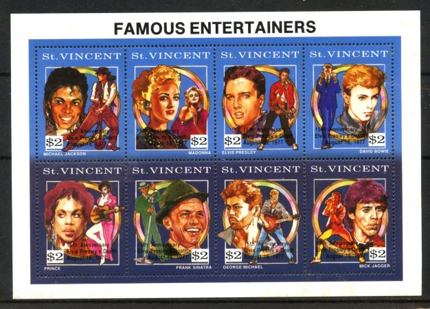 1992 . ST.VINCENT - LOTTO/24717 - 15° ANNIVERSARIO ELVIS PRESLEY - NUOVO