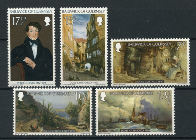 1980 - LOTTO/13424 - GUERNSEY - NATALE 5v.