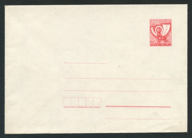 1980 - LOTTO/17179 - JUGOSLAVIA - BUSTA POSTALE 2d. - NUOVA