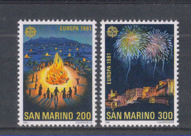 1981 - LOTTO/8012 - SAN MARINO - EUROPA  folclore 2v. - NUOVI