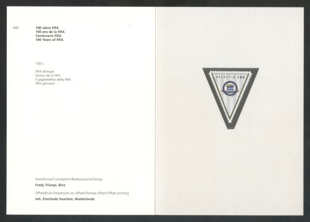 2004 - SVIZZERA - CENTENARIO DELLA FIFA - NUOVO - FOLDER - LOTTO/37416F