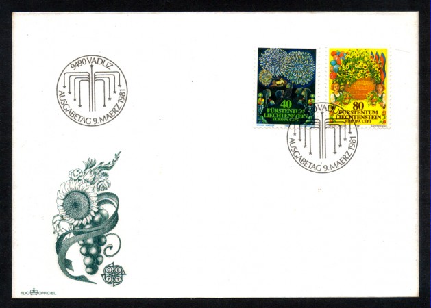 1981 - LOTTO/LIE706FDC - LIECHTENSTEIN - EUROPA - BUSTA FDC